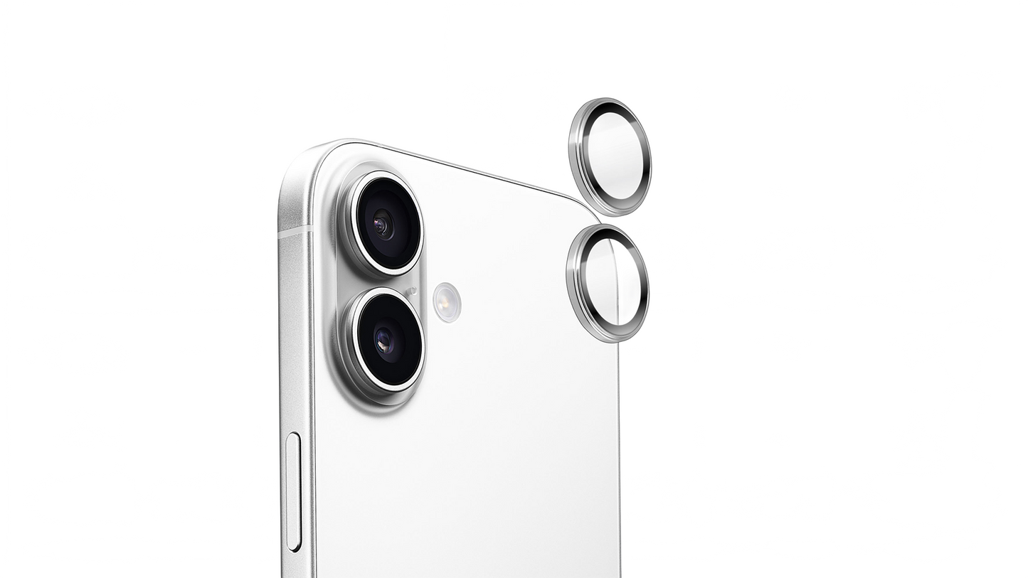 Torrii - iPhone 17 系列 BODYGLASS 鋁合金鏡頭環 (銀色/黑色)