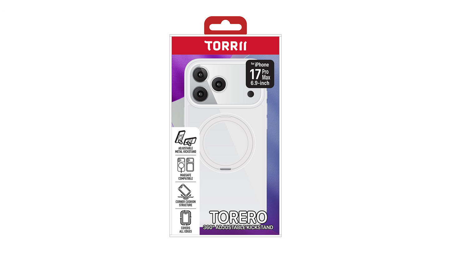 Torrii TORERO- iPhone 17 Pro Max 磁吸支架防摔手機殼 (Mag+Stand)