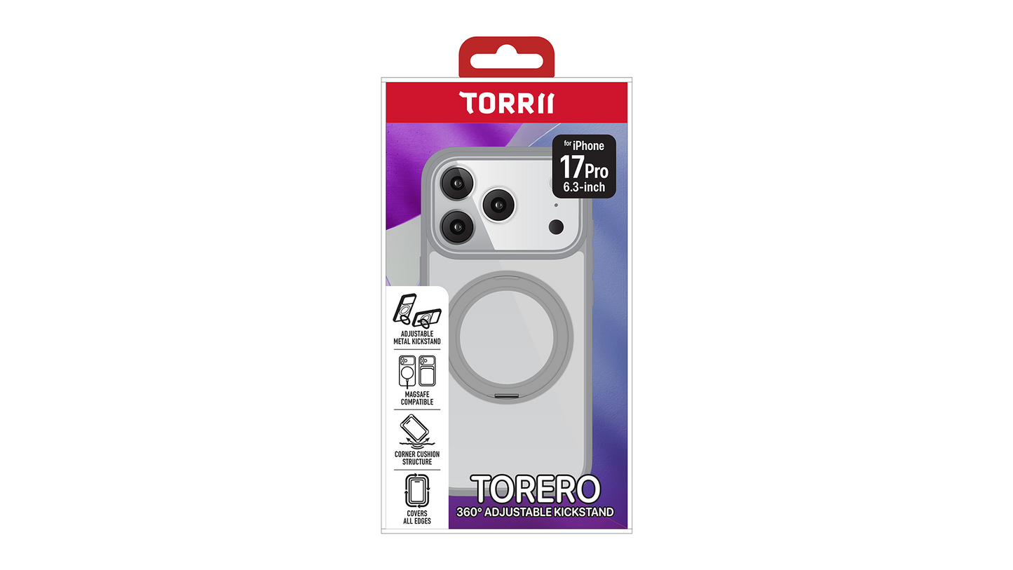 Torrii TORERO- iPhone 17 Pro 磁吸支架防摔手機殼 (Mag+Stand)