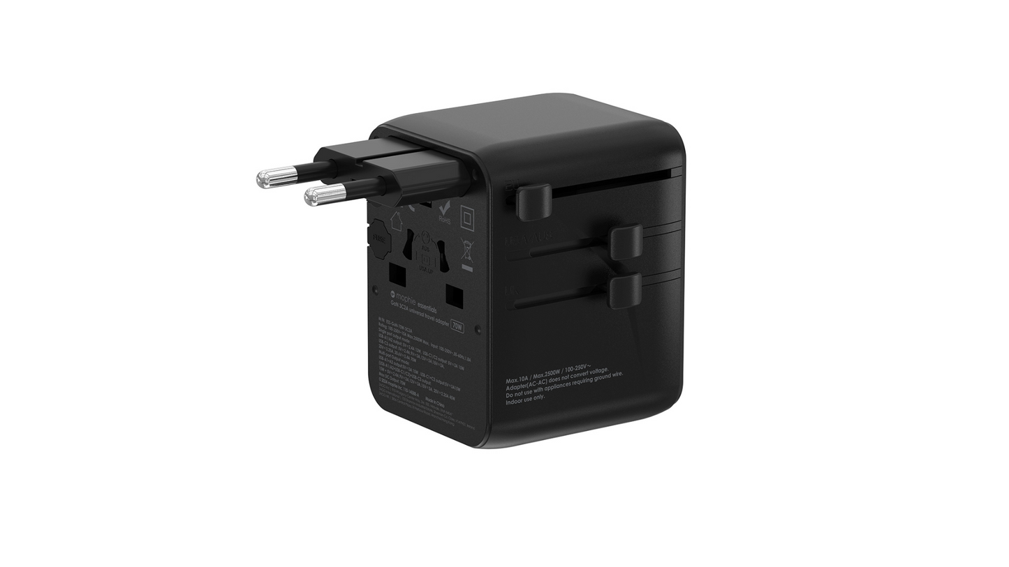 Mophie Essential 通用旅行轉插 旅行充電器 - 70W