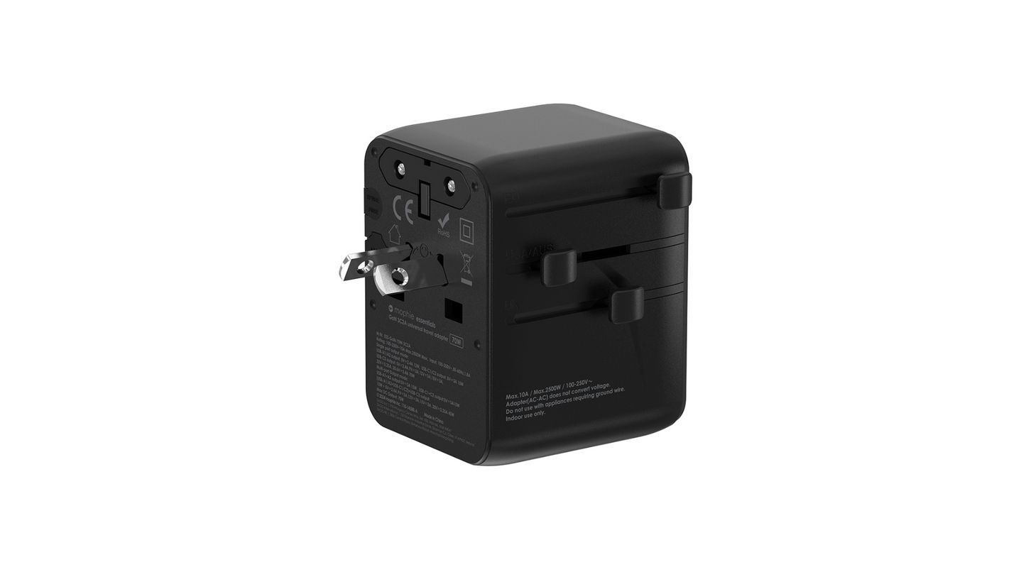 Mophie Essential 通用旅行轉插 旅行充電器 - 70W