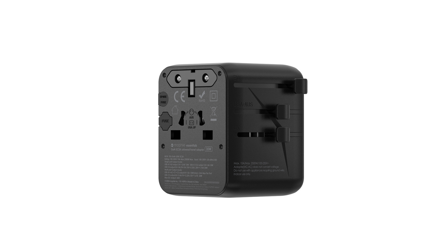 Mophie Essential 通用旅行轉插 旅行充電器 - 35W