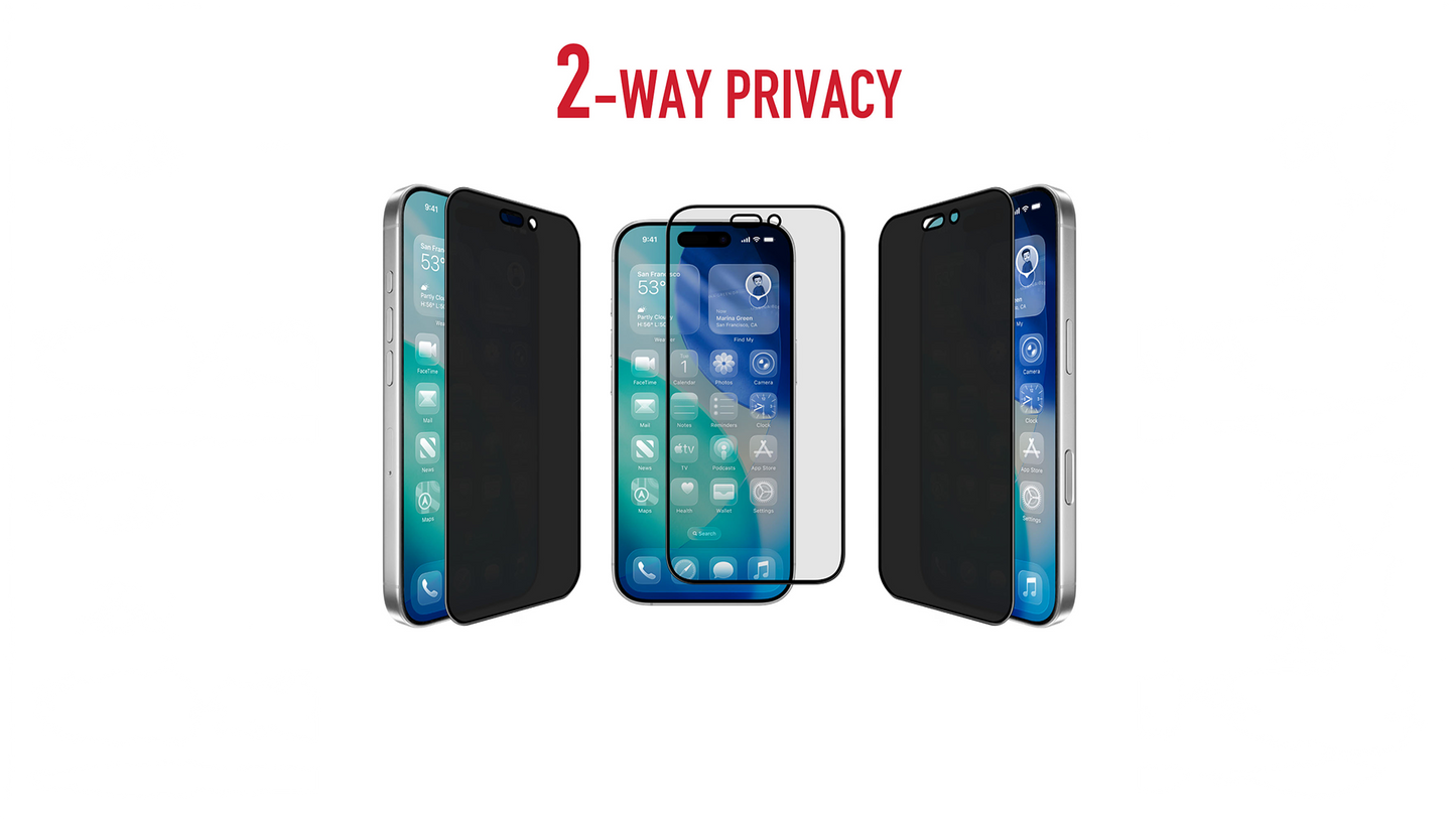 Torrii - iPhone 17 ProMax 【四向防窺 /雙向防窺 /全覆蓋】抗菌手機保護貼