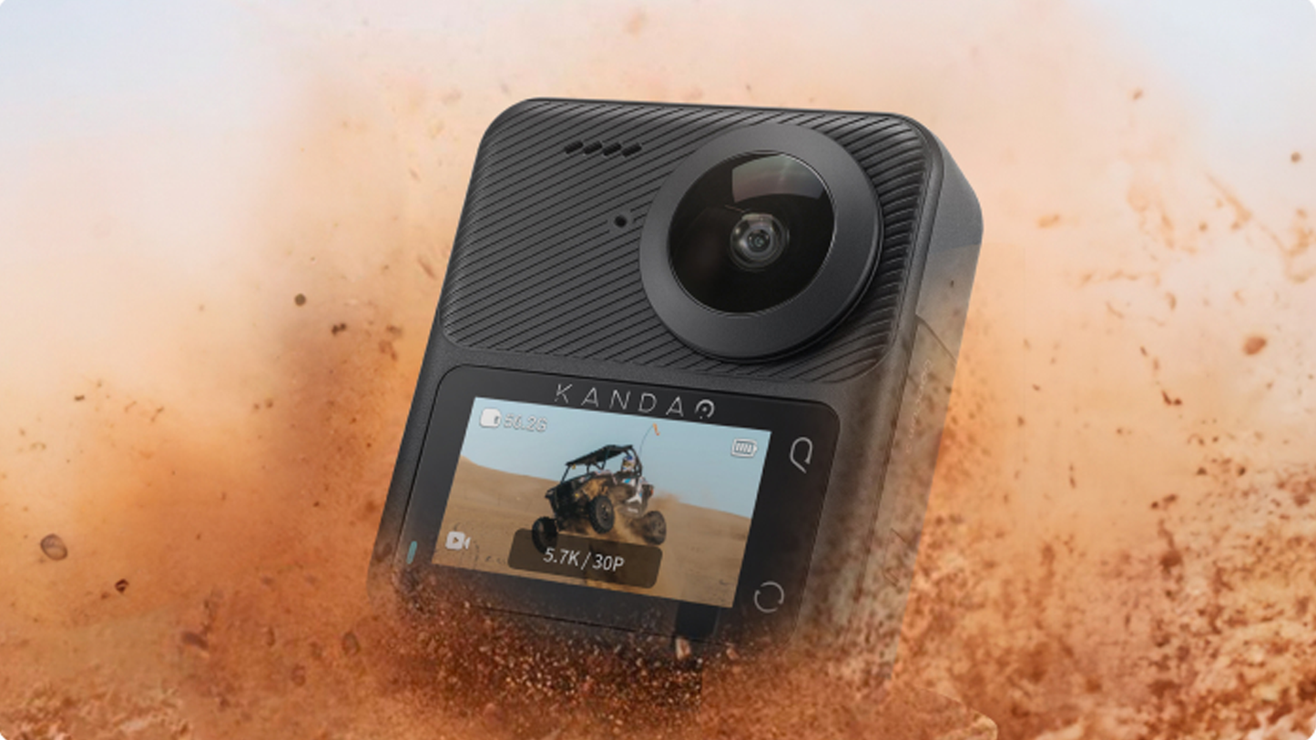 Kandao QooCam 3 旅遊套裝 5.7K 360 度全景運動相機套裝 - Q23G-02 香港行貨
