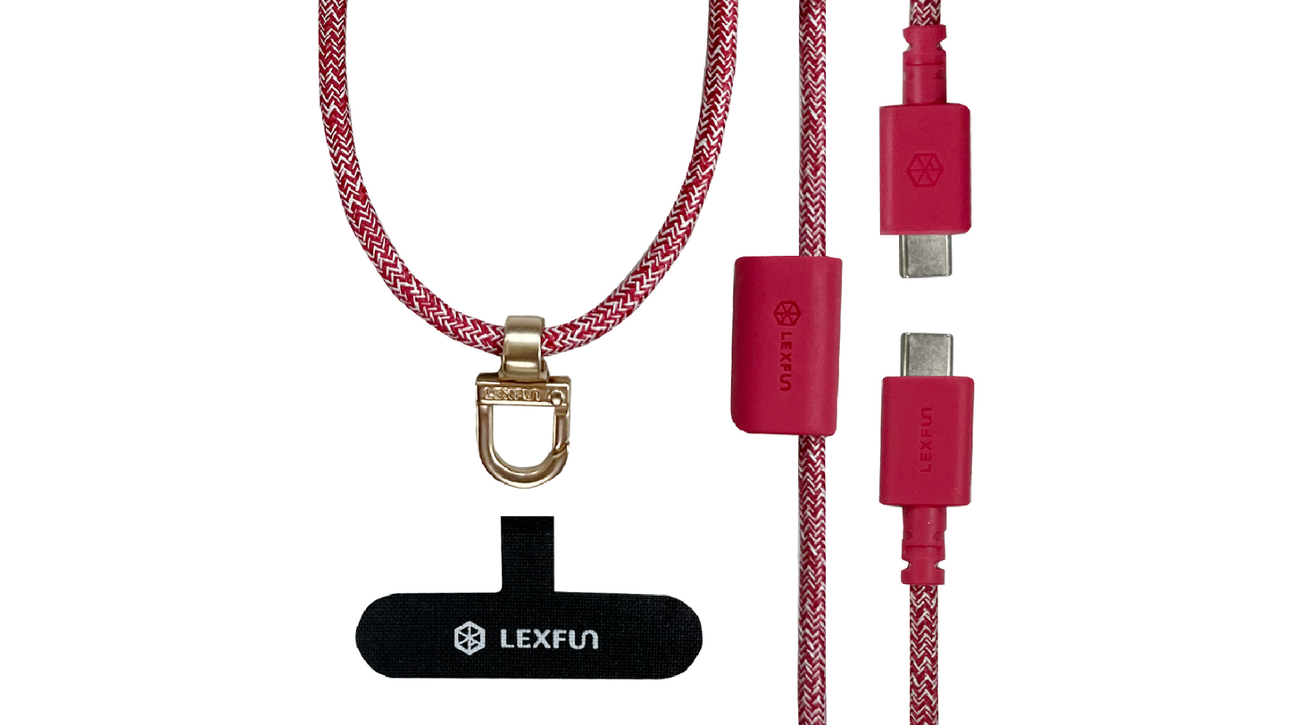 LEXFUN Power Sling 可調式充電線手機背帶 (USB-C/Lightning)