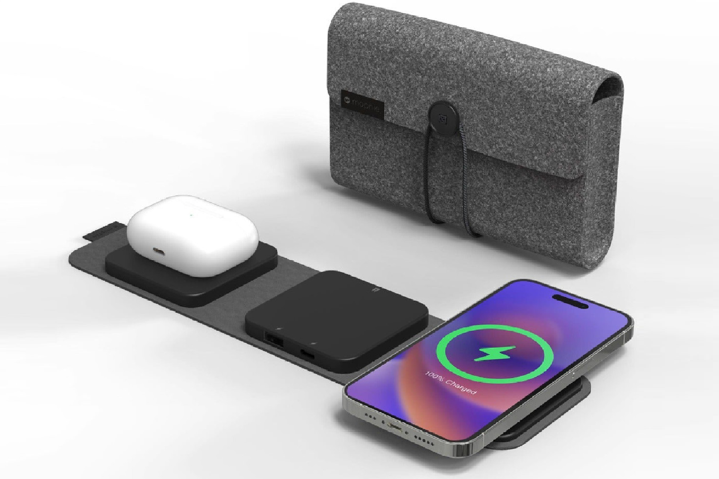 mophie snap+ travel charger 無線旅行充電板