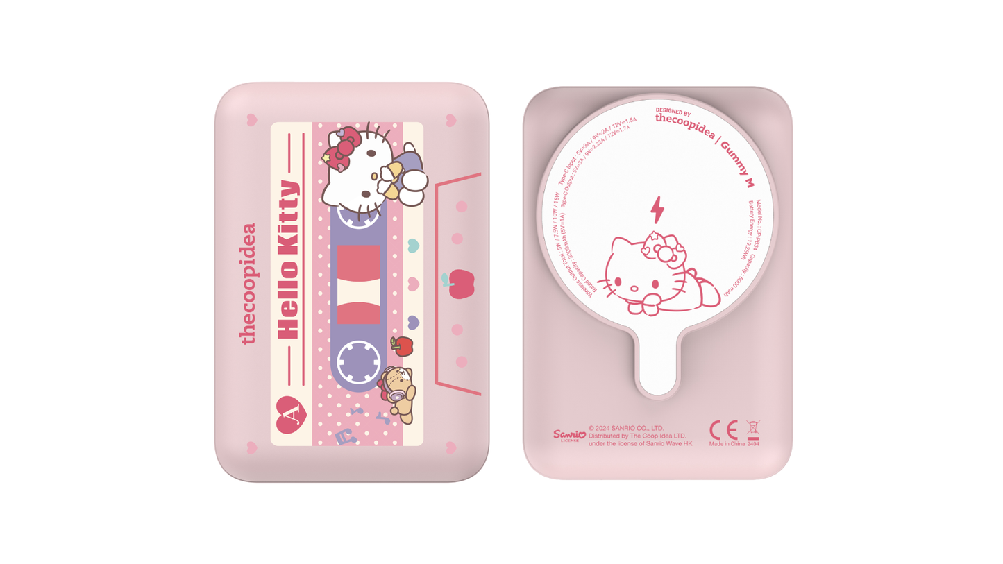 thecoopidea - Sanrio GUMMY M Magnetic 無線外置充電器(5000mAh)