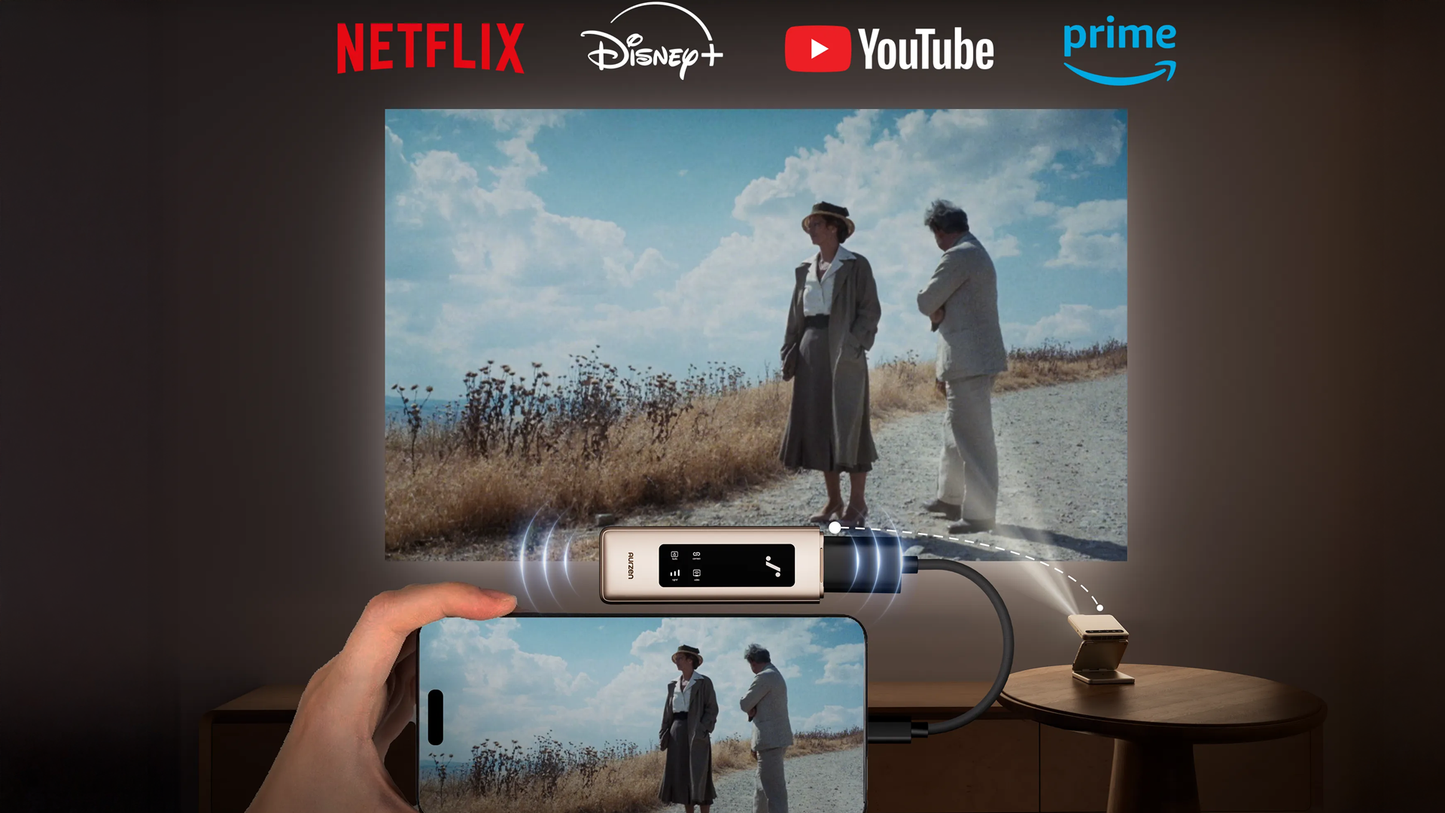 Aurzen CastPlay 無線 HDMI 發射器 （適用 ZIP 投影機）