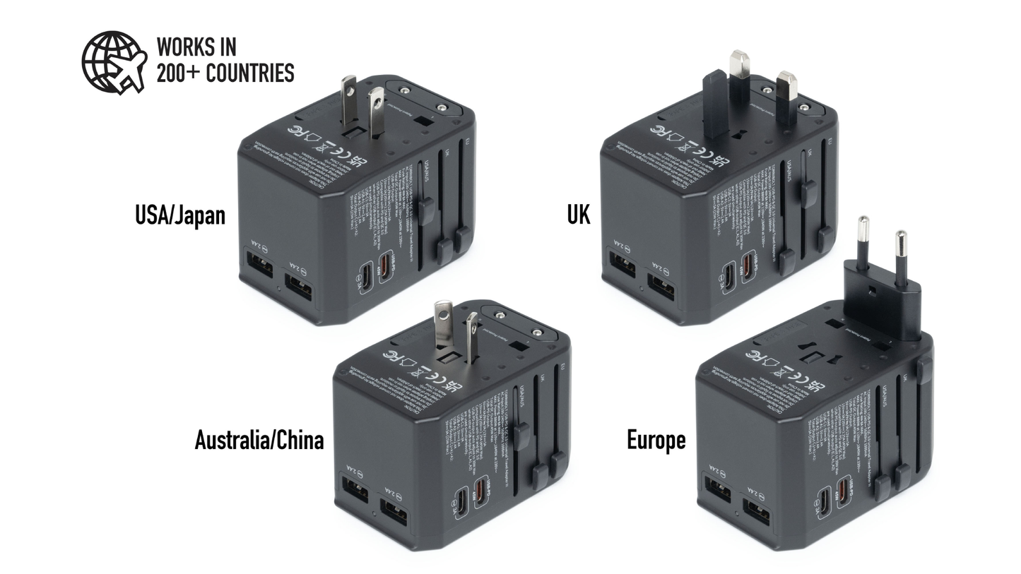 2+1 旅遊套裝 - B4travel 日本 5G 高速無限上網卡 x2 + TorriiBolt USB-PD & QC3.0 旅行轉插器