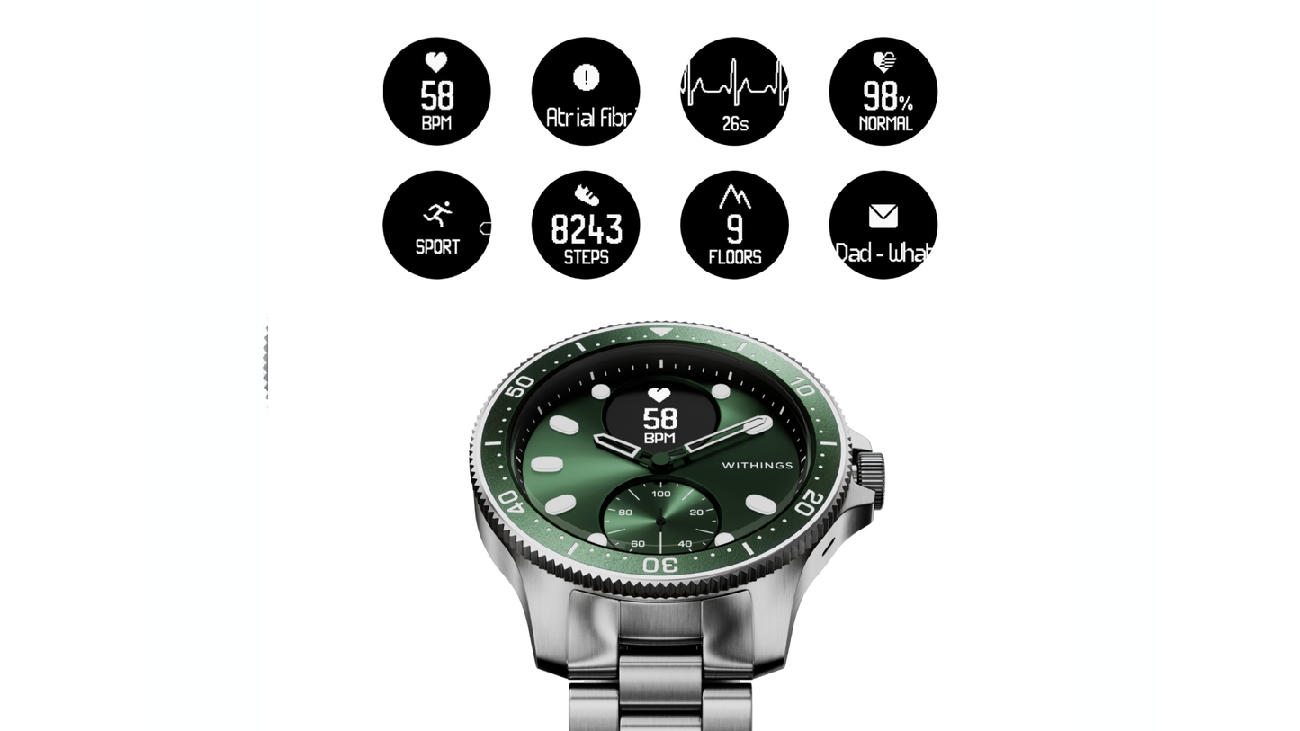 Withings Scanwatch Horizon 經典設計的智能腕錶