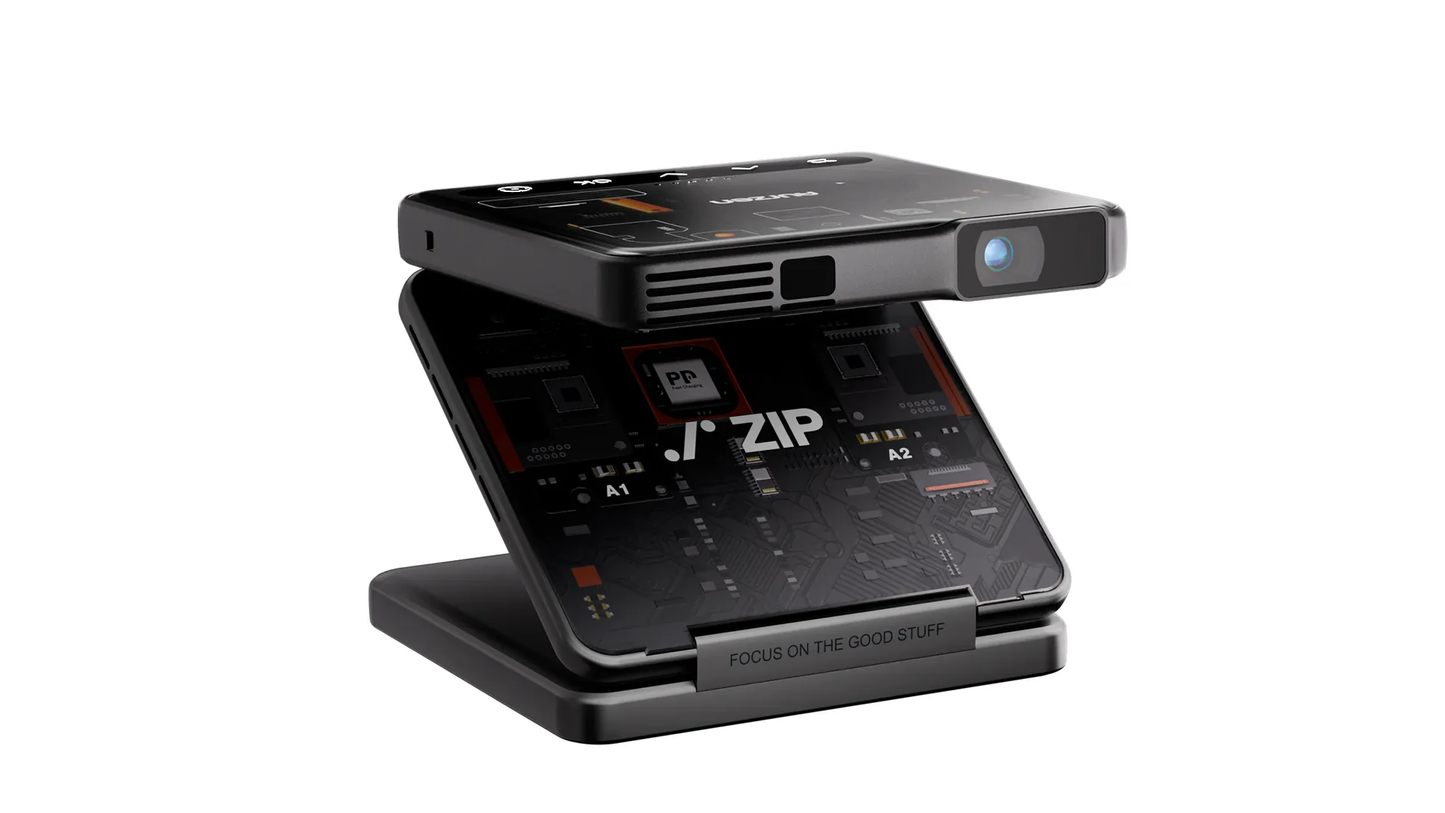 【限時優惠】Aurzen ZIP 首創三折疊無線投影機 （送MagPlay磁吸圓/ CarryPlay 專用便攜包）