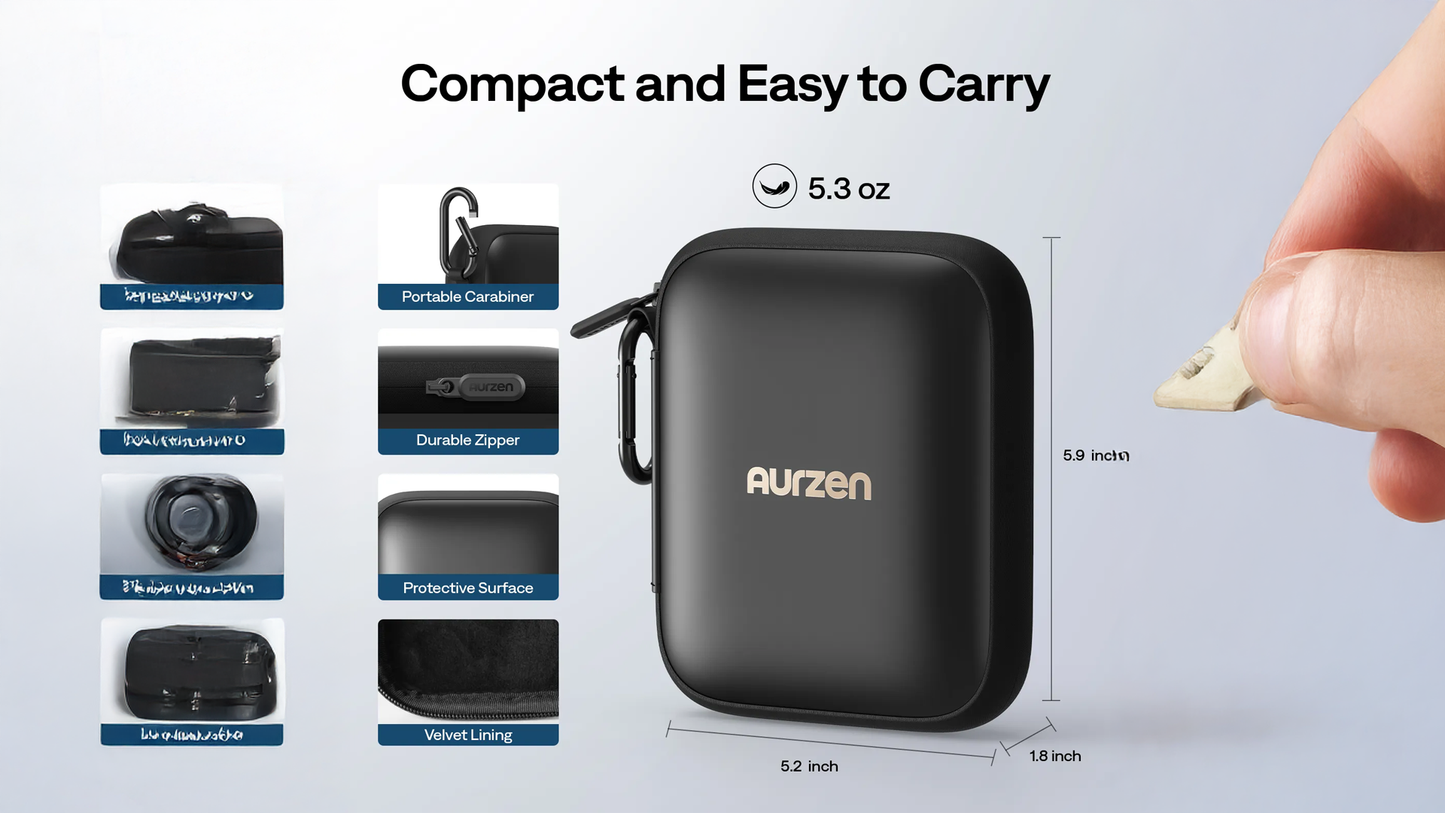 【限時優惠】Aurzen ZIP 首創三折疊無線投影機 （送MagPlay磁吸圓/ CarryPlay 專用便攜包）